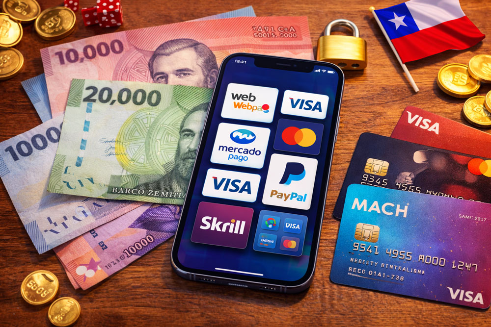 Metodos de pago mas usados en casinos online en Chile